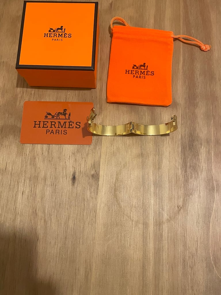 Hermes Pink Clic H Bracelet