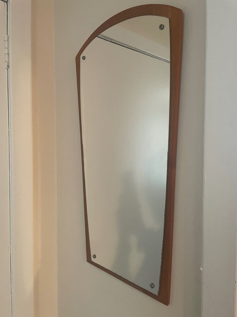 Mid Century Danish Teak Framed Mirror - Jansen Spejle 