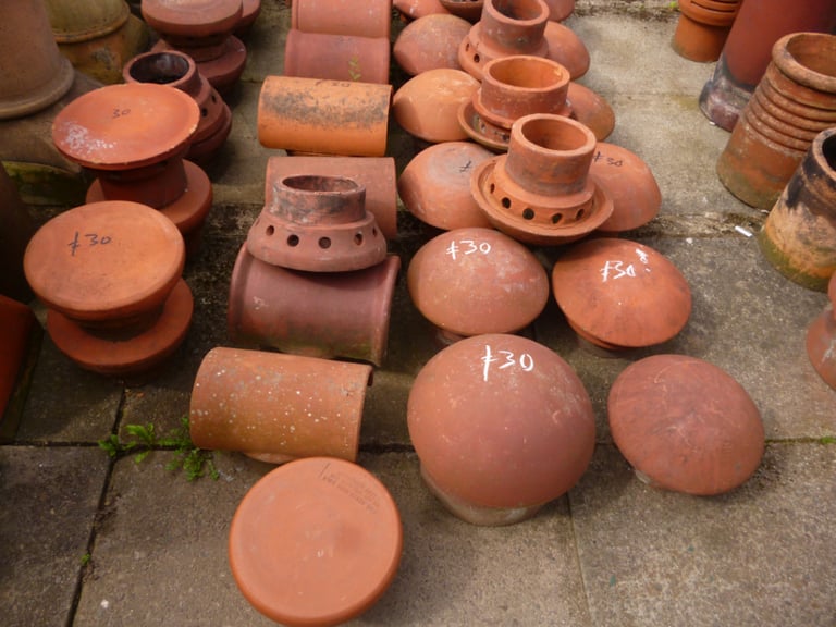 Rosemary roof tiles   50p each     slates chimney pots ridges etc 