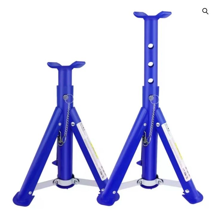 image for 3 Ton Folding Adjustable Axel Stands – 2 Piece