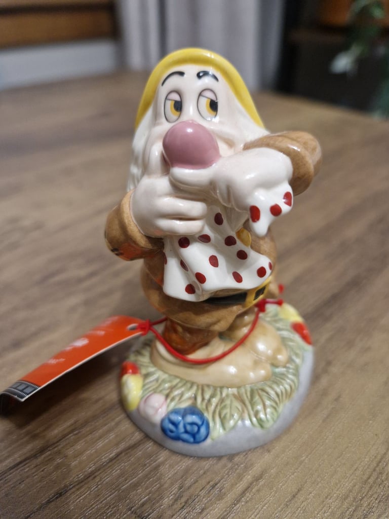 image for Boxed Royal Doulton Sneezy figure from Snow White + 7 Dwarves collection