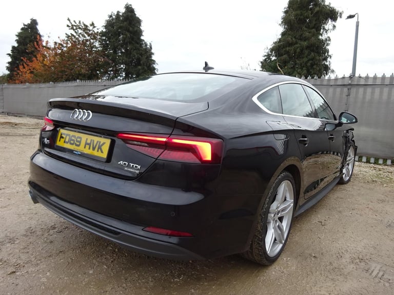 2019 69 REG AUDI A5 S LINE 40 TDI QUATTRO DIESEL AUTO DAMAGED REPAIRABLE SALVAGE