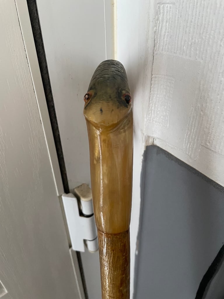 Vintage tall walking stick 