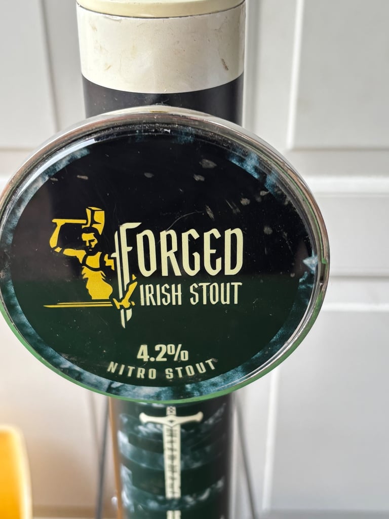 Rare forged Irish stout beer pump ideal man cave 