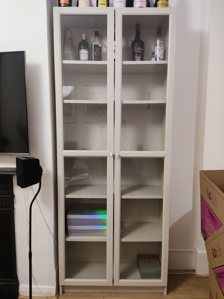 image for Billy/Oxberg cabinet with glass doors