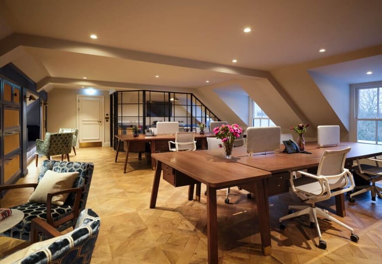 2 and 60 Person Private Office Suites to rent in *Knightsbridge*, SW1 Modern Style Building