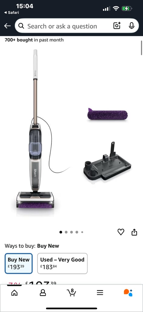 image for Shark 3 in 1 Steam Pick Up Mop 