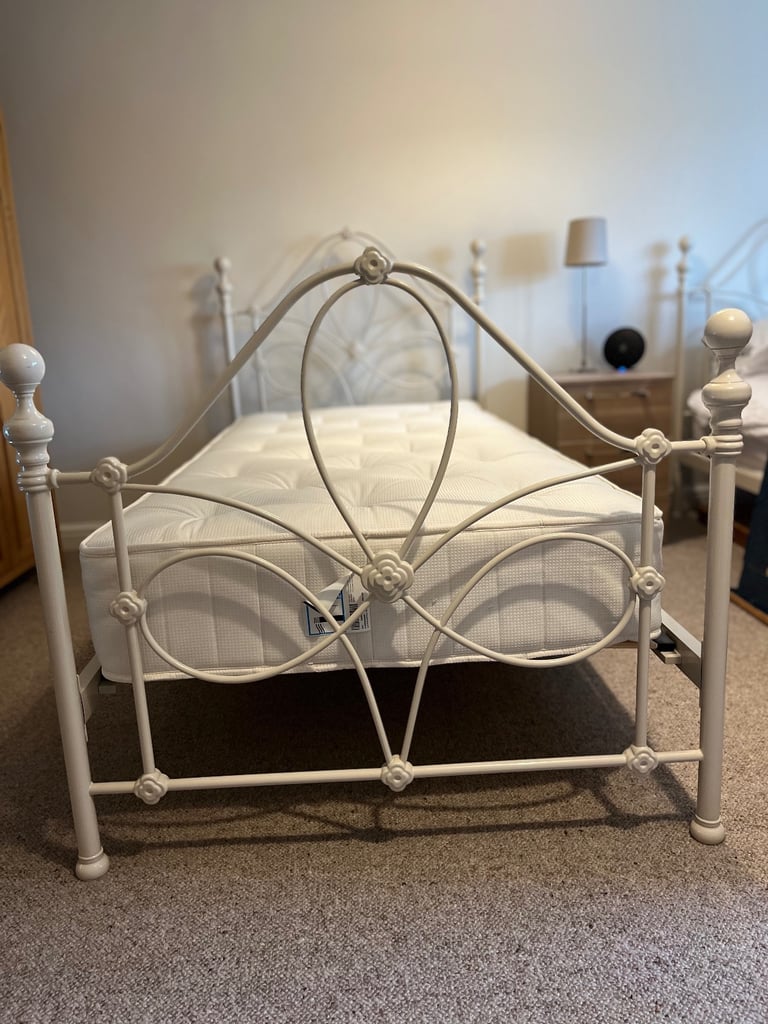 Two Laura Ashley single beds (frames and mattresses)
