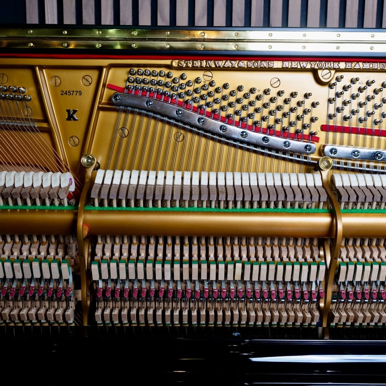 Fully Restored Steinway & Sons Model K Upright Piano Black | Delivery, Stool, Tuning, Warranty