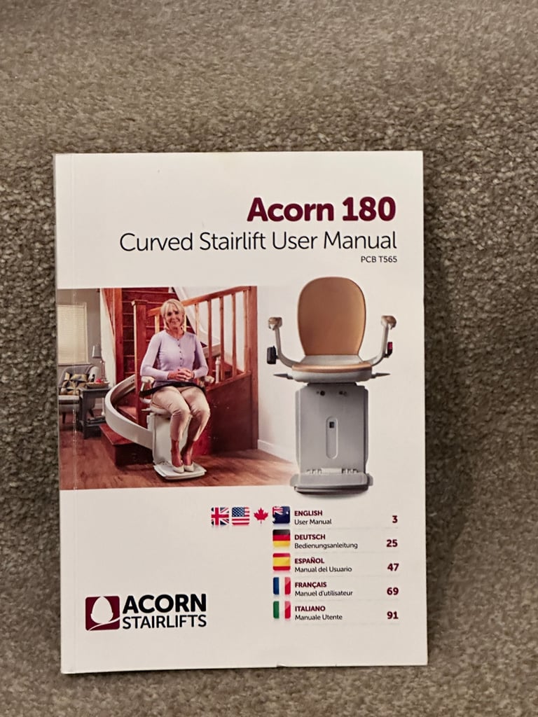 image for Acorn 180 Curved Stairlift - as new