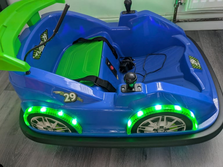Blue bumper car 