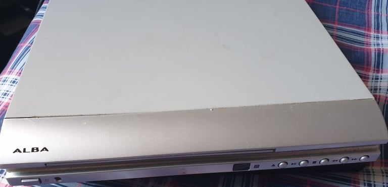image for Alba DVD62XI Compact DVD Player Silver with UK Plug – No Remote WORKS FINE