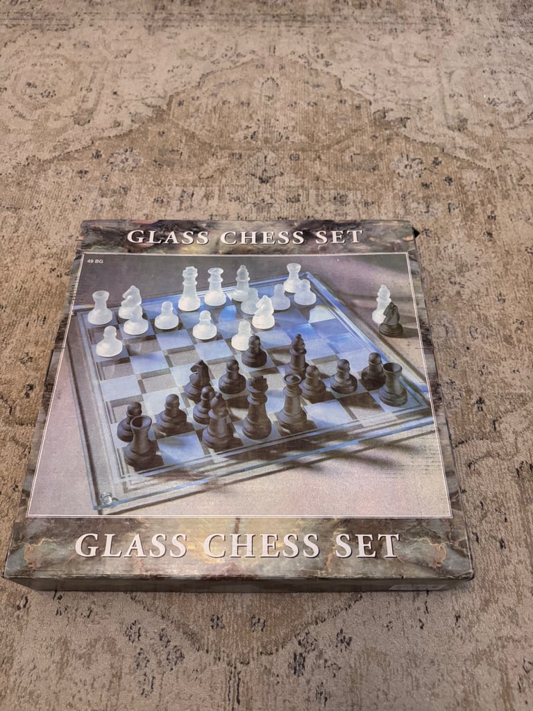 New Glass chess set