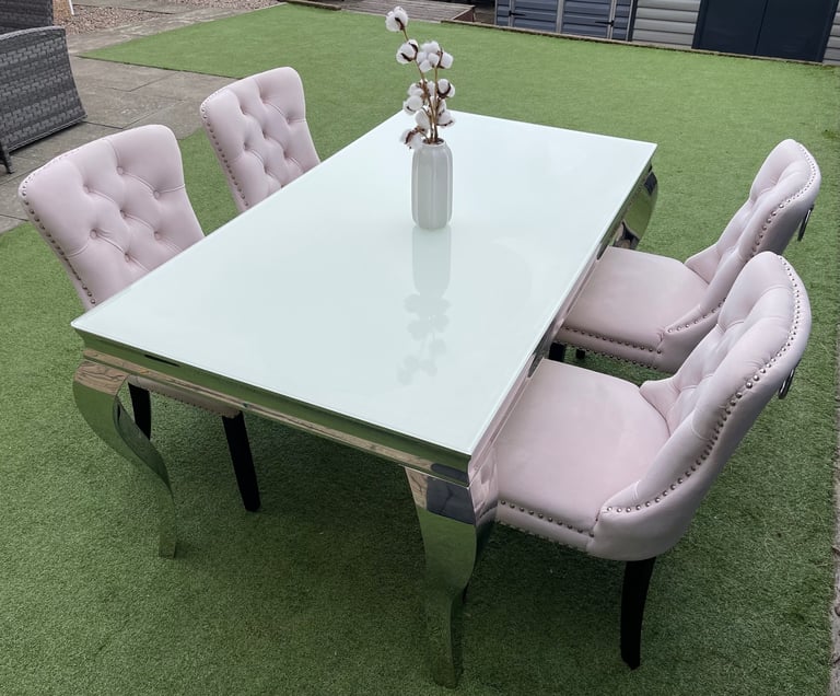 image for DINING TABLE & CHAIRS (CHEAP DELIVERY)