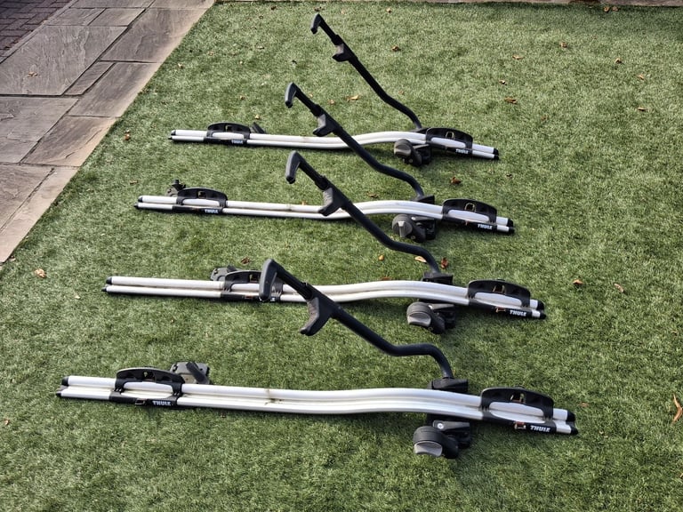 image for 4x thule 591 bike carriers / racks