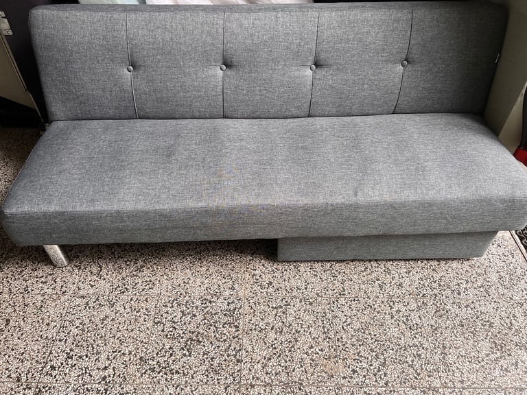 Grey ikea futon 