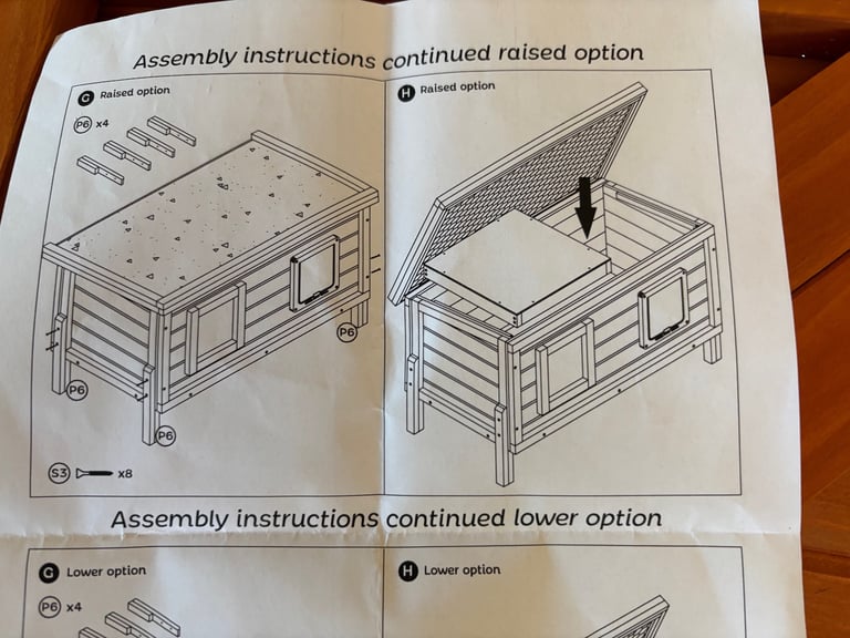 Brand new cat shelter box ready to assemble