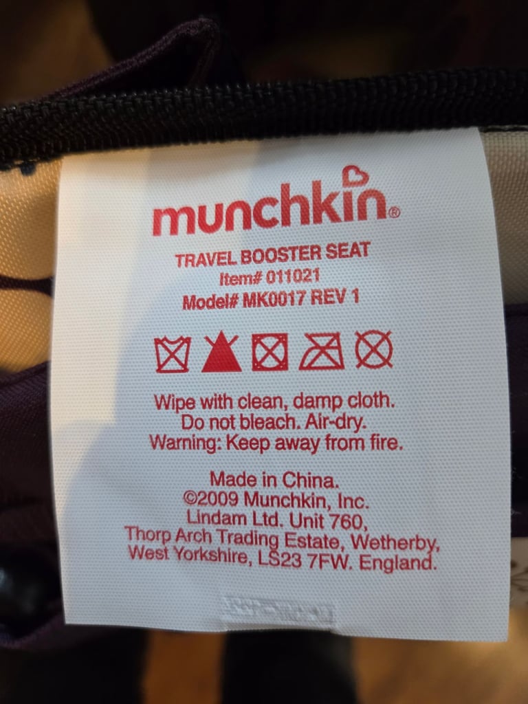 Free travel booster seat