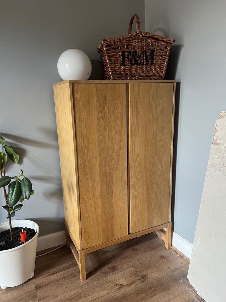 Oak Habitat Pantry Cabinet 