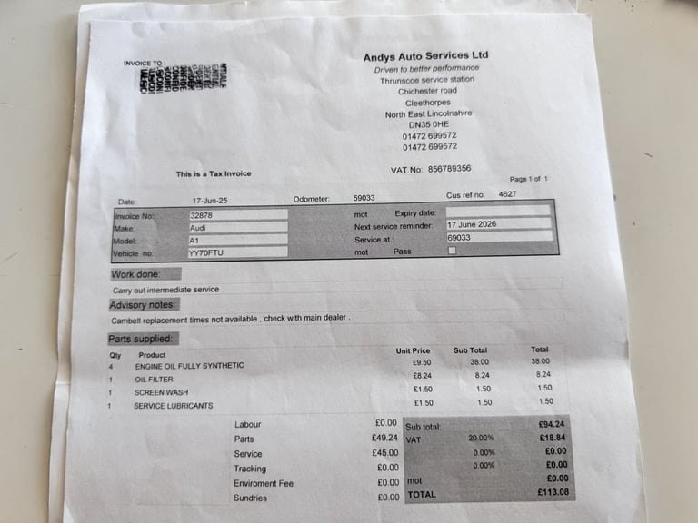 2020 Audi A1 1.0 TFSI 25 Technik Sportback 5dr Petrol Manual Euro 6 (s/s) (95 ps) Hatchback Petro...