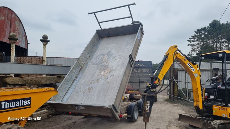 Thwaites 1t dumper+Ifor Williams tipper trailer