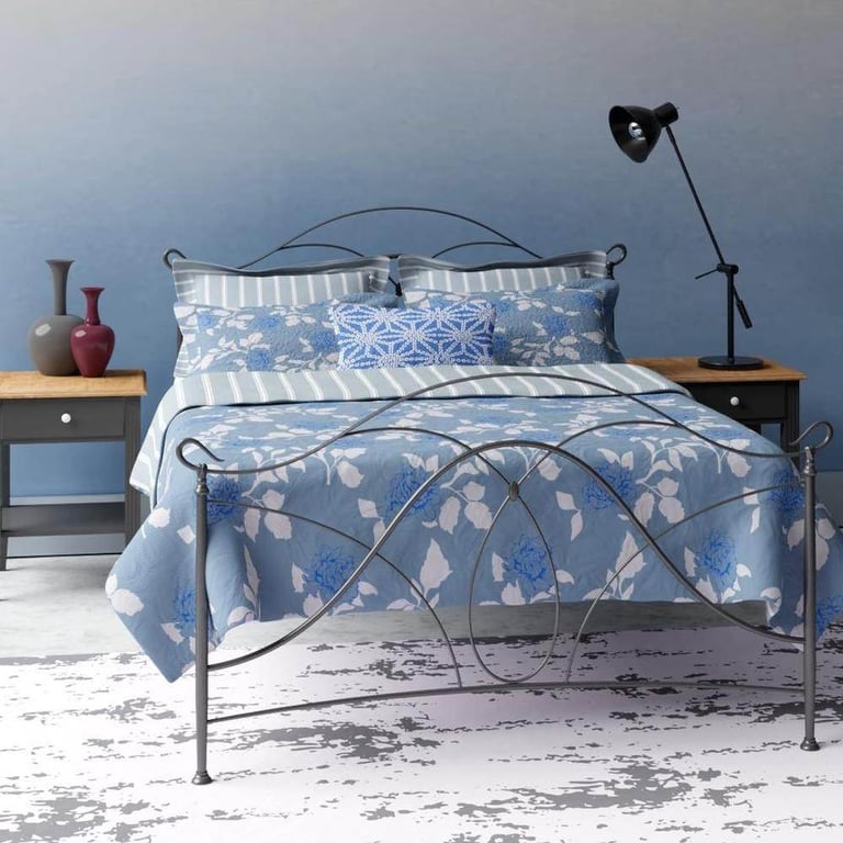 image for The Original Bed Company Ardo Iron Small Double Bed Frame, Great Condition, RRP £459