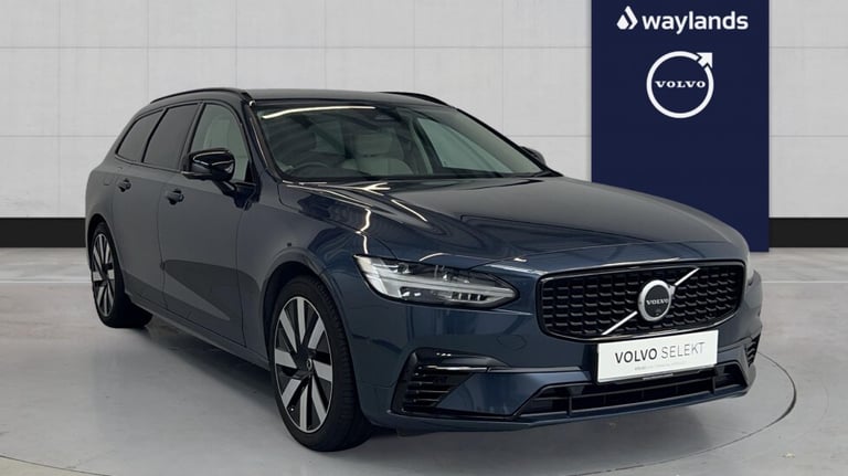 2024 Volvo V90 Plus, T6 AWD Plug-in hybrid, Electric/Petrol, Dark (Blond Leather) Estate Petrol P...