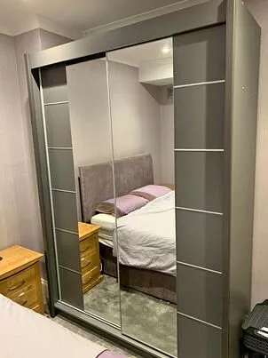 100% Brand New 2 or 3 Doors Sliding Wardrobe with Mirrors in Matte finish- Fast Delivery