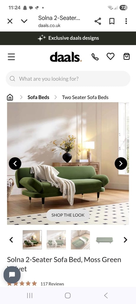 2 seater sofa bed. 12 months old 