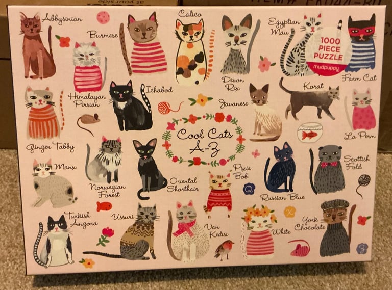 image for Cool Cats A-Z 1000 Piece Jigsaw Puzzle