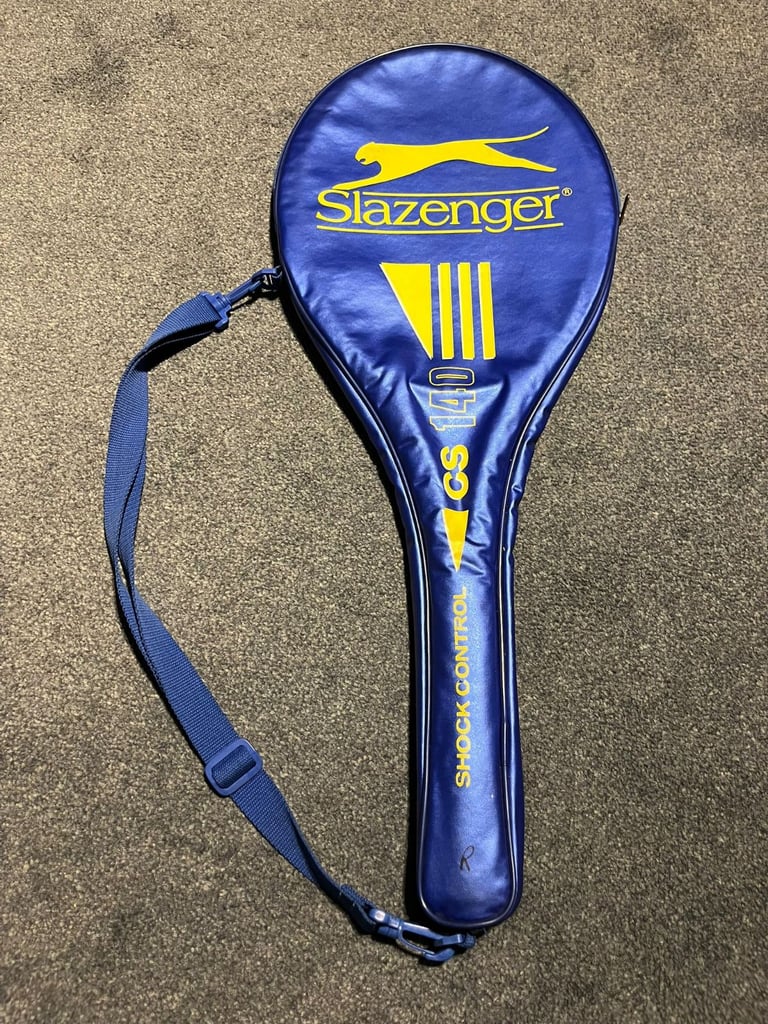 Slazenger CS 140 Wide Body Mid 90 Shock Control Tennis Racket – With Cover