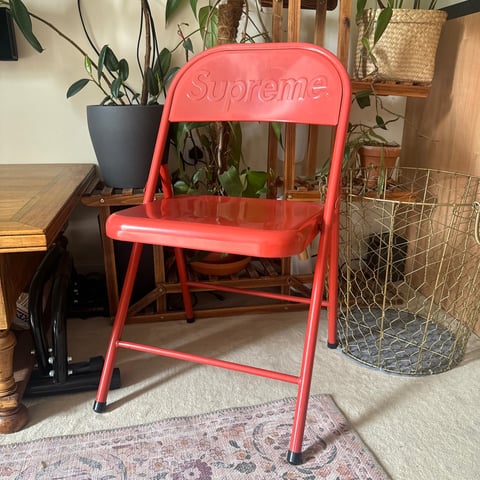 Supreme Metal Folding Supreme Foldable Chair Supreme Metal Folding
