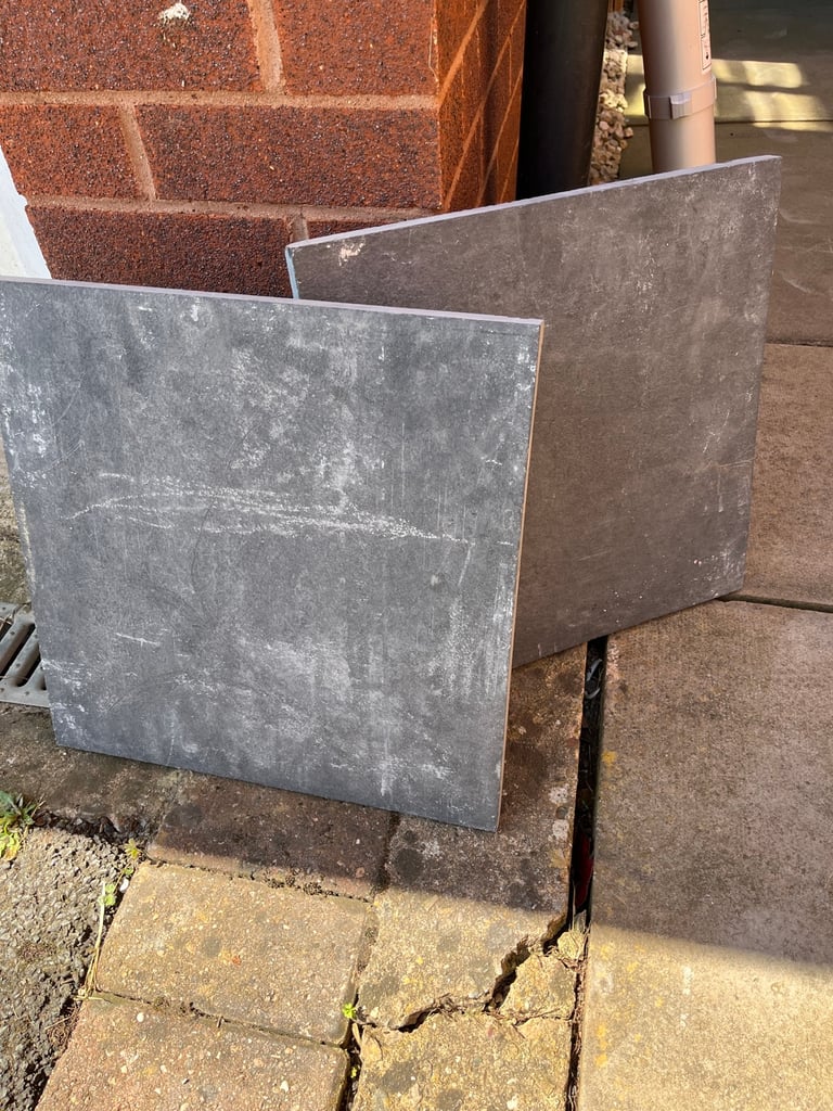 2x grey garden slabs