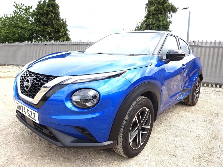 2024 74 REG NISSAN JUKE N-CONNECTA DIG-T  AUTO DAMAGED REPAIRABLE SALVAGE