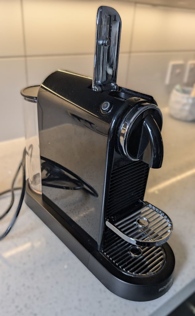 Nespresso Magimix Citiz coffee pod machine including milk frother