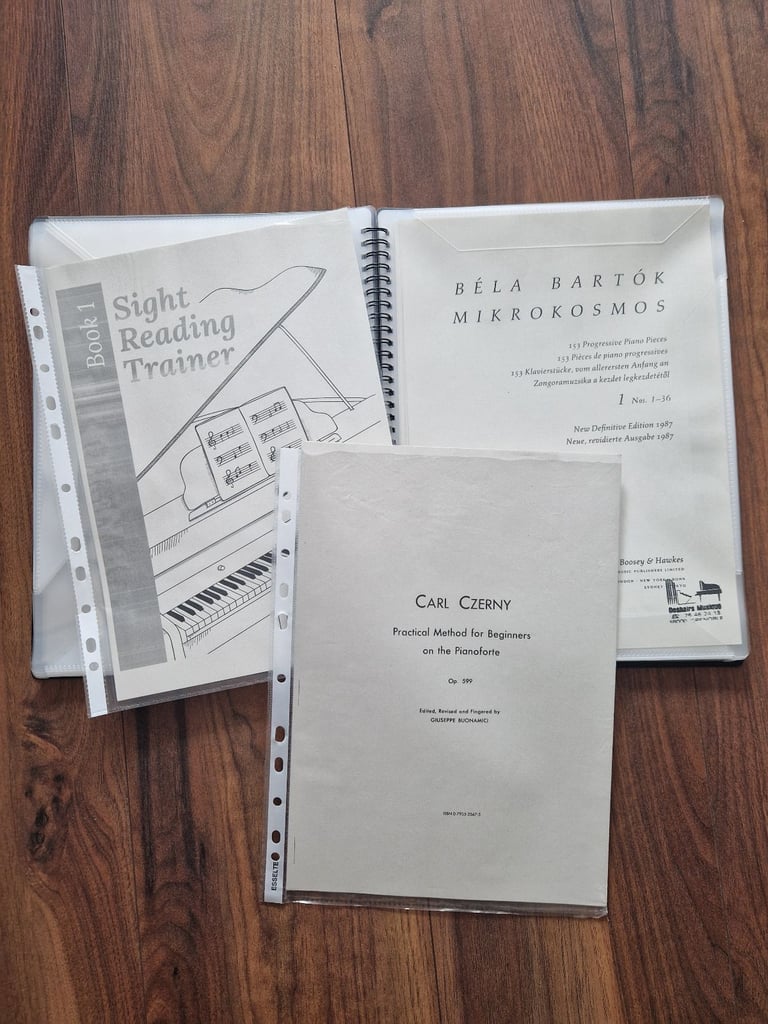 Roland FP-30 piano keyboard with a stand, Roland bench, pedal, professional headphones, cover, books