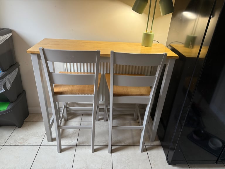 image for Bar Table & 2 chairs