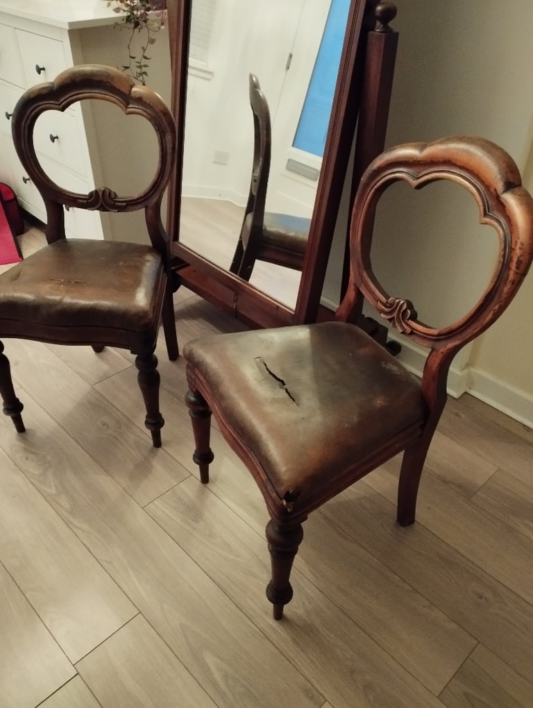 Balloon back chairs Gumtree