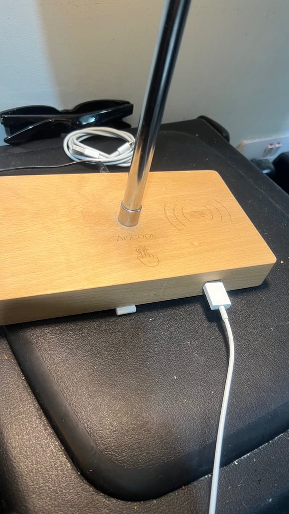 image for Modern lamp touch with wireless Charger 