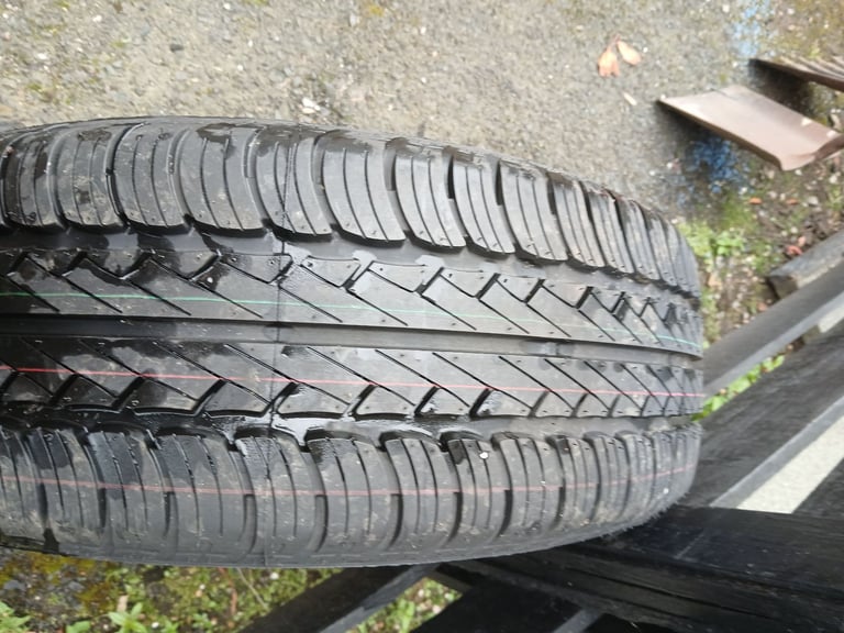 Brand new tyre on a 5 stud steel wheel