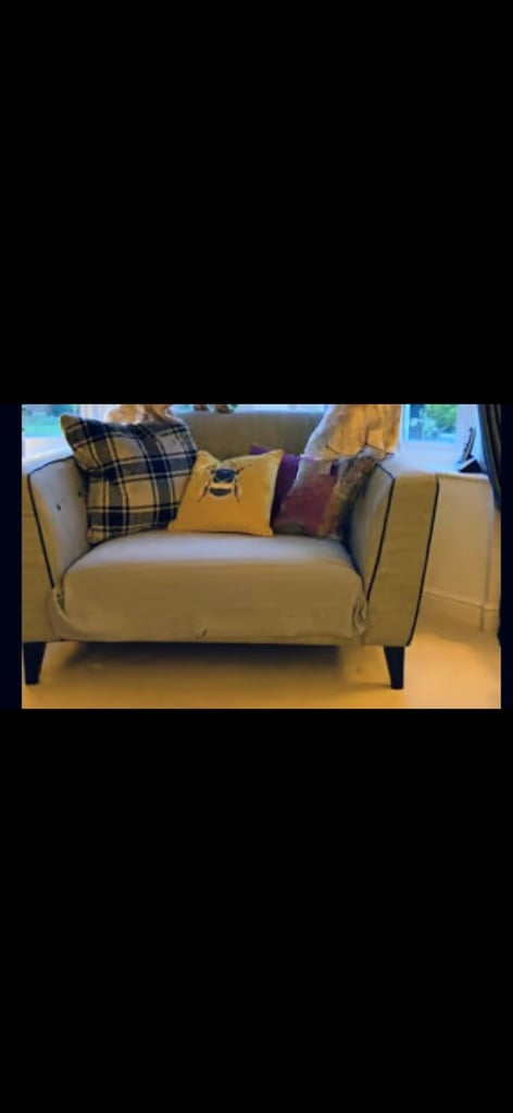 image for 2 seater and chair for sale 
