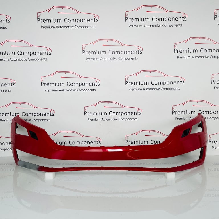 Skoda Kodiaq Front Bumper Genuine Red With Washer Jets 2017 - 2021 [aj138]
