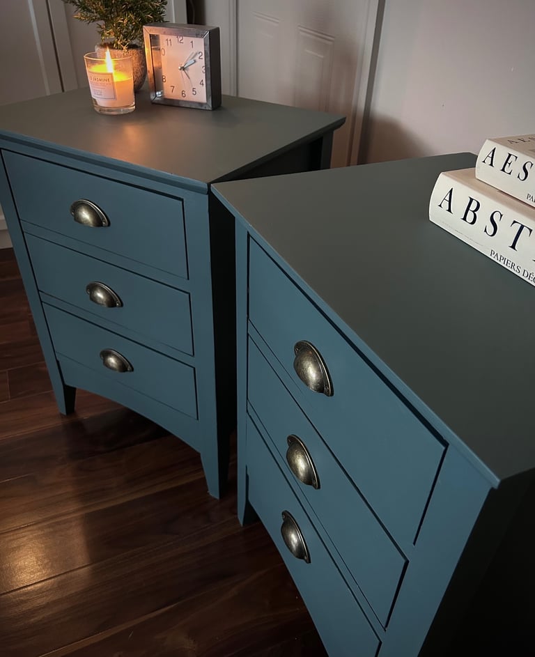 Pending - Pair of Solid Wood Bedside Cabinets / Tables