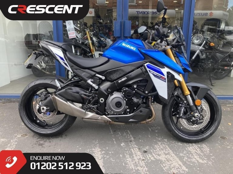SUZUKI GSX-S1000 2025 BLUE - 1 OWNER - 300 MILES - TAIL TIDY - SCREEN - TANK PAD
