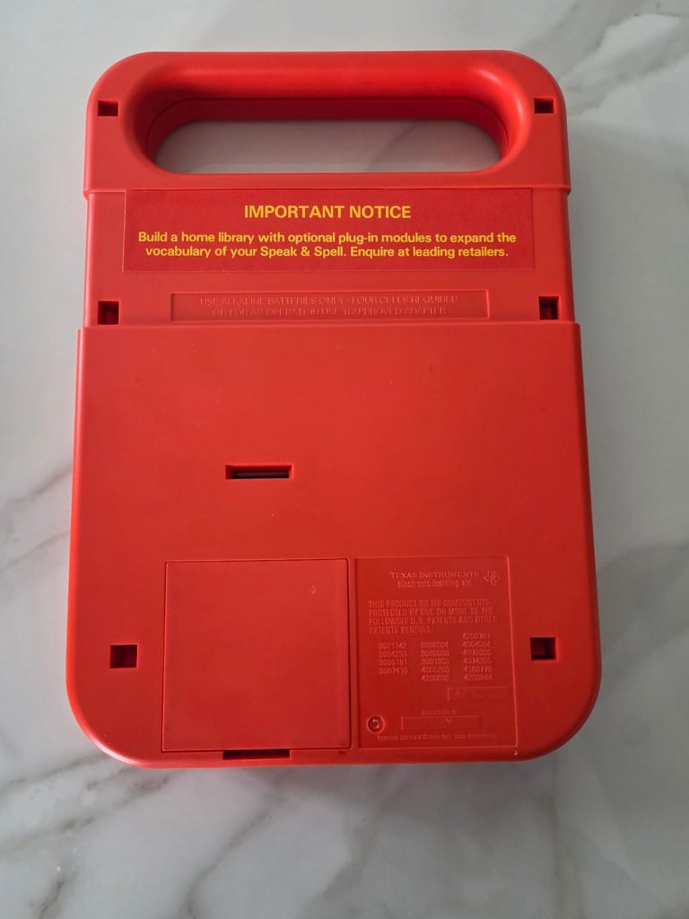Vintage Speak & Spell toy by Texas Instruments. 