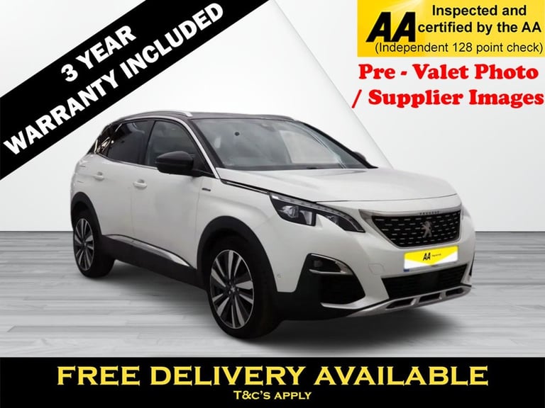 image for 2018 Peugeot 3008 1.2 PureTech GT Line SUV 5dr Petrol Manual Euro 6 (s/s) (130 ps) EXTENSIVE  HAT...