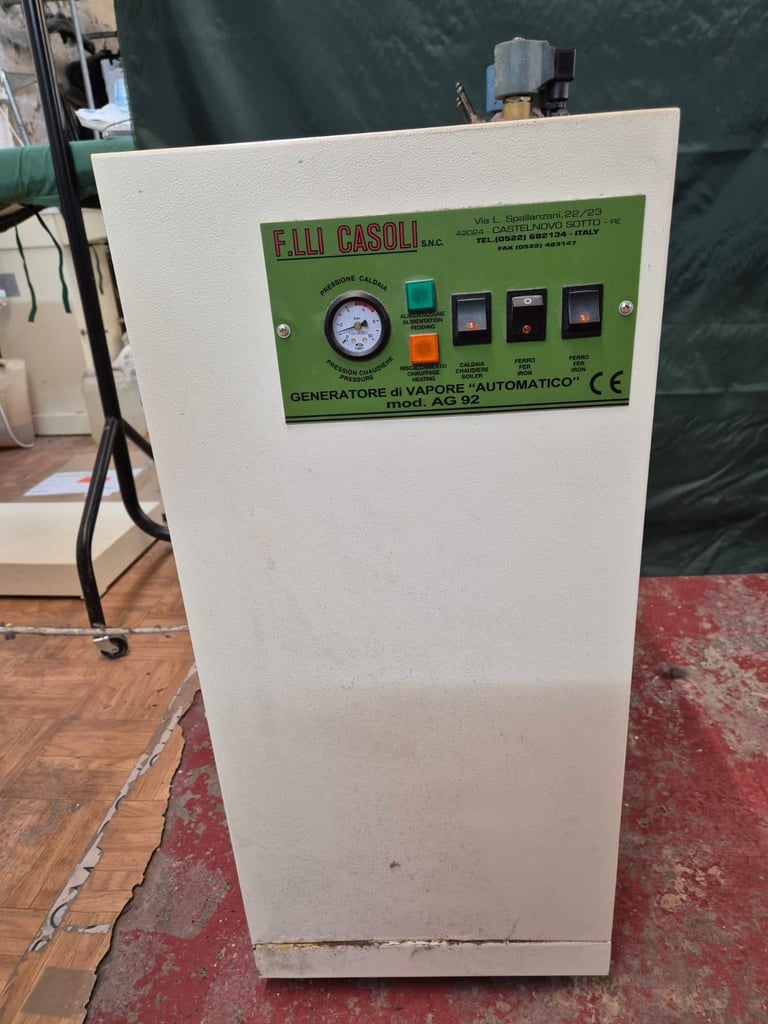 x 2 Casoli Automatic Steam Generator Boiler, Vacuum Table And Iron