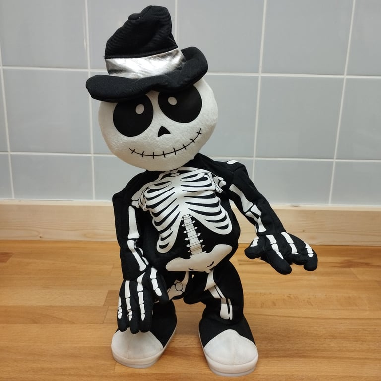image for Dancing musical Halloween skeleton figure