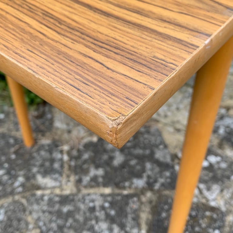 Vintage Formica Drop Leaf Dining Table 