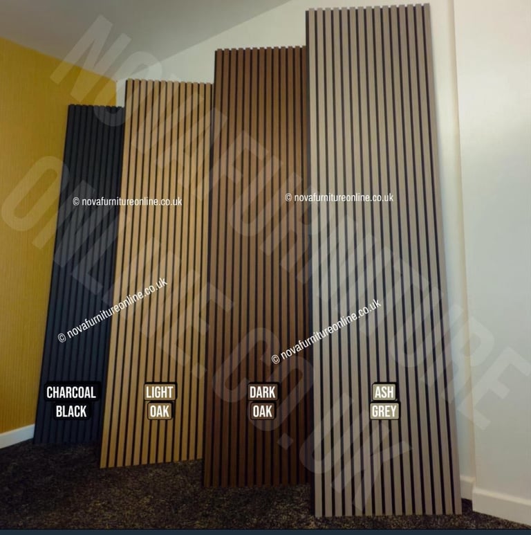 Acoustic slat wall panels 